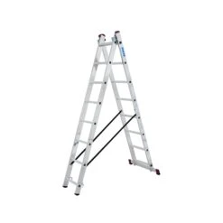 Krause Corda 2-Part Combination Ladder Multi-Purpose With Anti-Slip Foot Caps - 2 X 11 Rungs (030221)