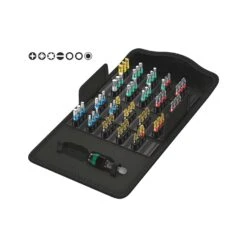 Wera WER057441 61 Piece Bit-Safe Bi-Torsion Screwdriver Bit & Holder Set - 05057441001