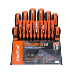 WellCut SD-18S Wall Mounted Screwdriver Set With 18 Pieces
