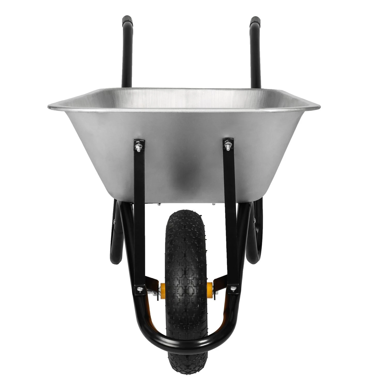 TOUGH MASTER® Wheelbarrow Home Garden Cart Galvanised Heavy Duty Steel - 100 Litre (TM-WB100) - Image 3