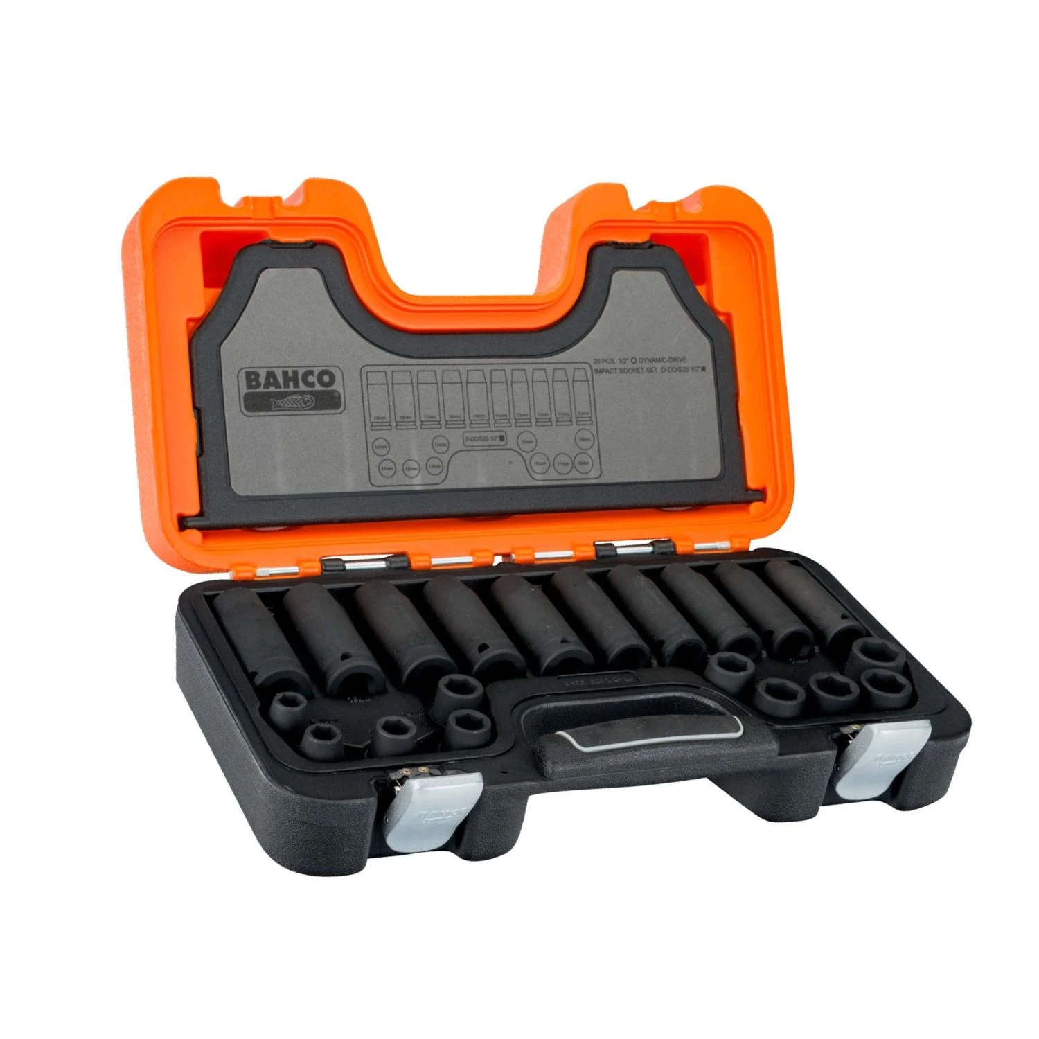 Bahco BAHDDS20 1/2in Drive Impact Socket Set, 20 Piece - Image 2