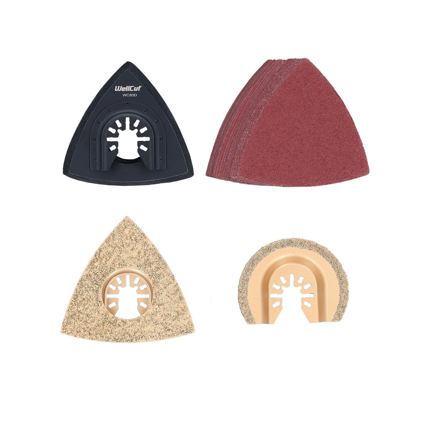 WellCut® Multi Tool Accessory Set 34 Pieces In Case - Quick Release (WC-MT34) - Image 7