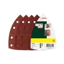 Bosch 2607017112 25 Piece Delta Sander Sanding Sheet Set - 170mm X 98mm X 20mm