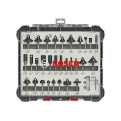 Bosch 2607017476 1/4" Shank Imperial Mixed Router Bit Set 30 Piece
