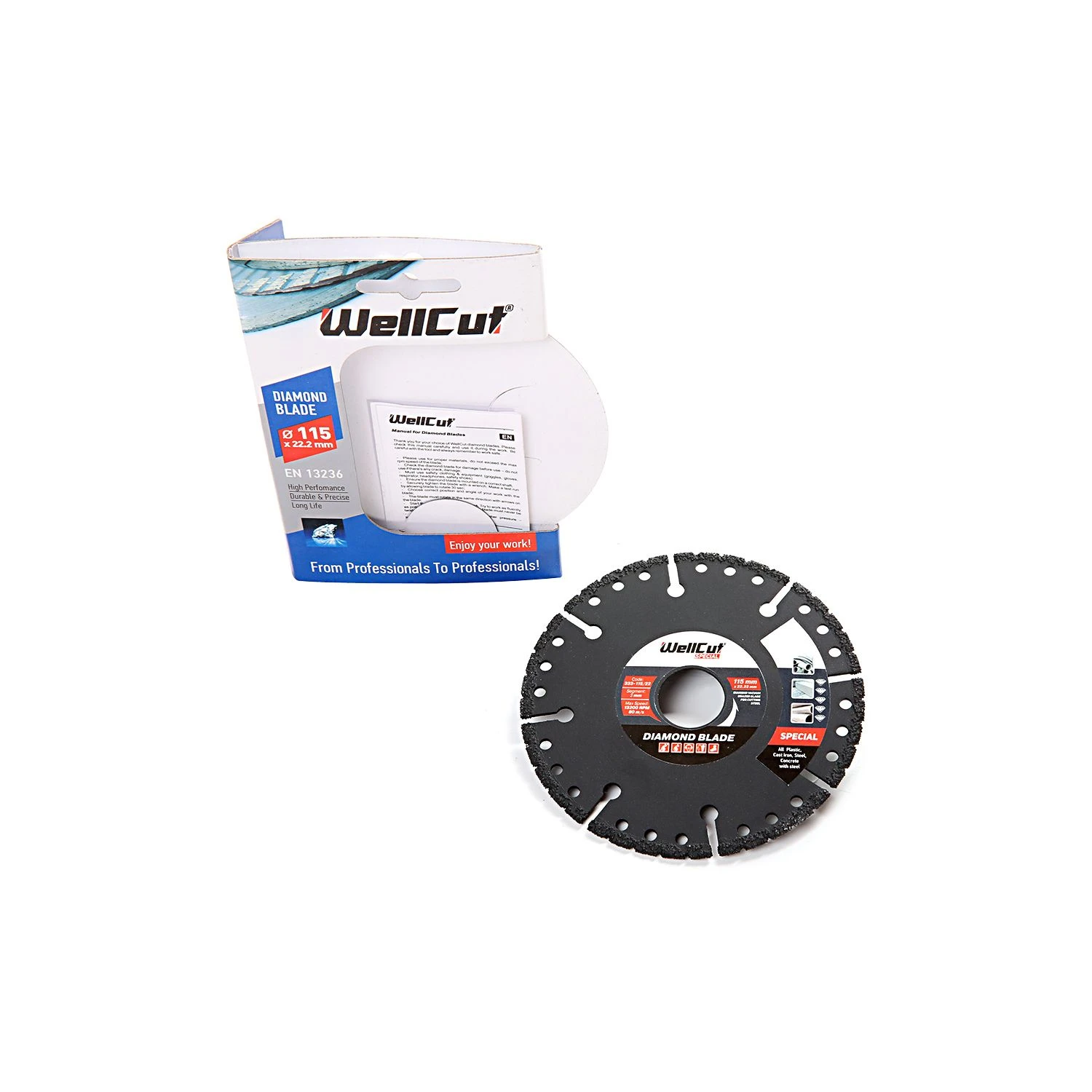 WellCut Diamond Blade Special Plastic 115mm X 22mm Bore 0.23mm Thickness 333-115/22 - Image 4