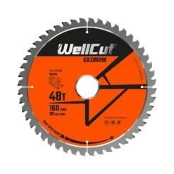 WellCut® TCT Extreme Circular Saw Plunge Saw Blade 160mm X 20mm X 48T, Suitable For Festool - TS55 (WC-F1602048)