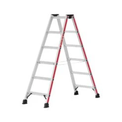 Hymer 402406 Anodised Double Sided Aluminium Step Ladder 2 X 3 Tread