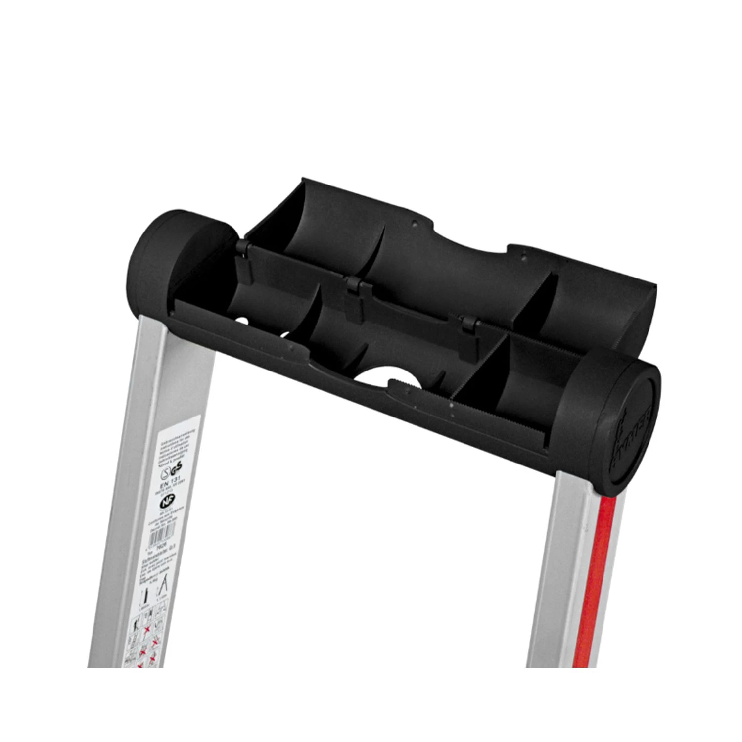 Hymer 402607 Anodised Platform Step Ladder With Enclosed Tooltray - 7 Tread - Image 5