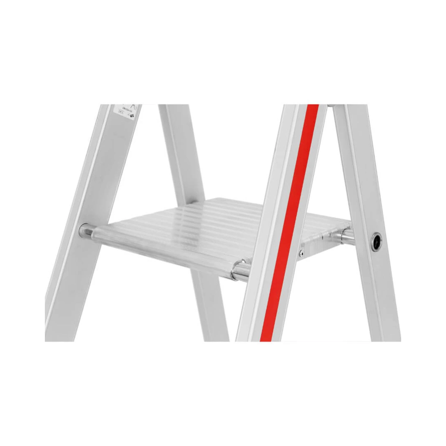 Hymer 402607 Anodised Platform Step Ladder With Enclosed Tooltray - 7 Tread - Image 2