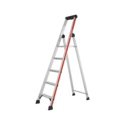 Hymer Anodised Platform Step Ladder With Enclosed Tooltray - 3 Tread (402603)