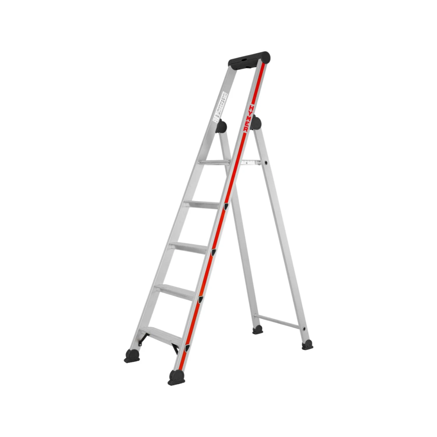 Hymer 402607 Anodised Platform Step Ladder With Enclosed Tooltray - 7 Tread