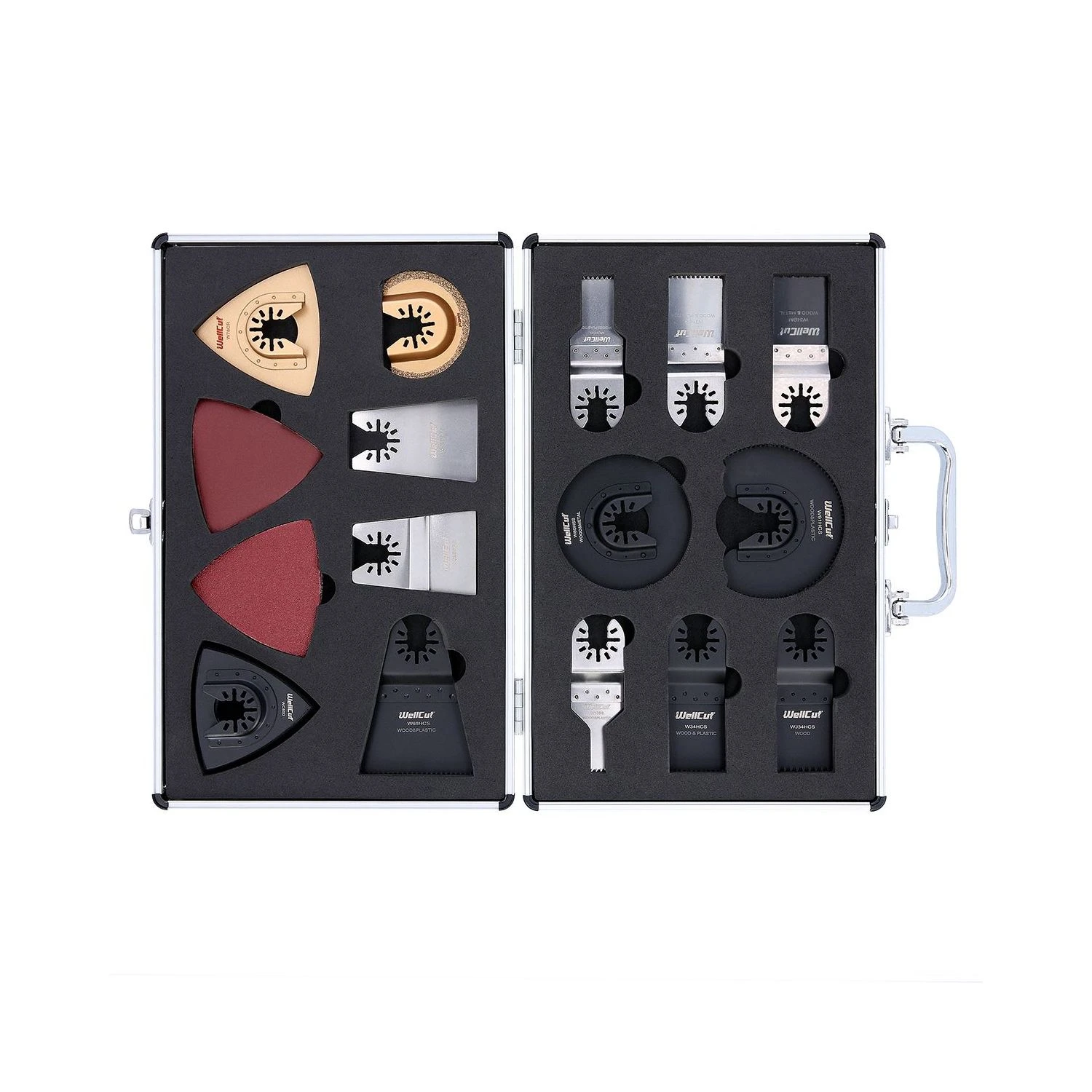 WellCut® Multi Tool Accessory Set 34 Pieces In Case - Quick Release (WC-MT34)