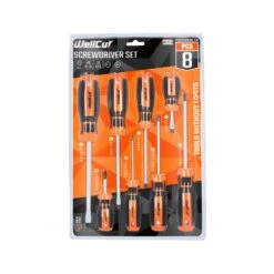 WellCut WC-SD8 8 Piece Magnetic Screwdriver Set