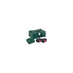 Metabo 685065000 Basic Set 2 X 5.2Ah Batt, Charger & MetaLoc