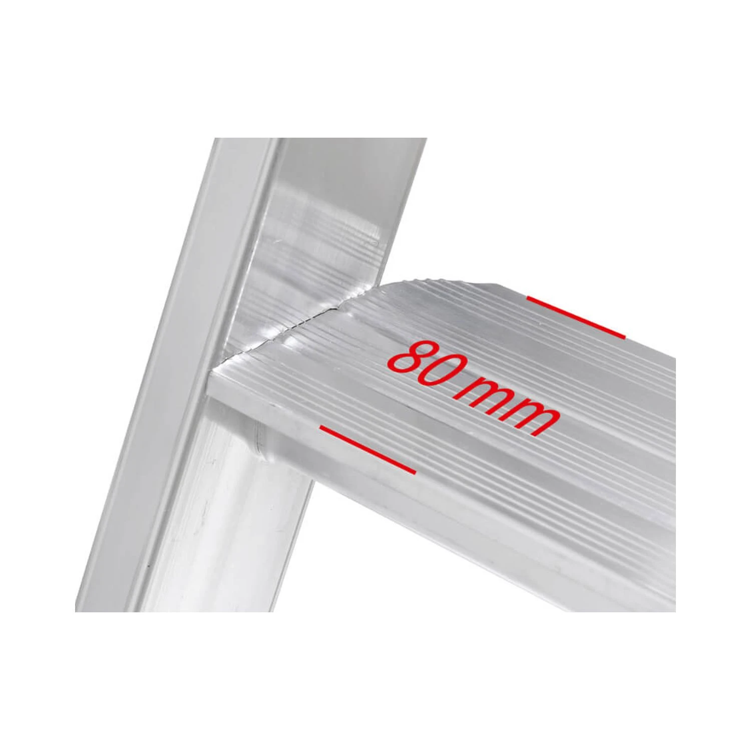 Hymer Black Line Platform Step Ladder Aluminium - 3 Tread (7002603) - Image 2