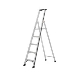 Hymer Blackline Platform Step Ladder Aluminium With Spacious Tool Tray - 5 Tread (7002605)