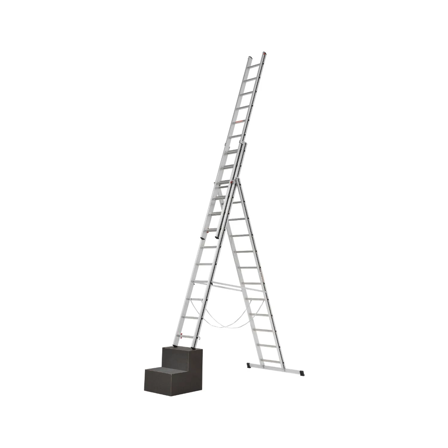 Hymer 7004730 AluPro Black Line Fixed Stabiliser Bar Combination Ladder - 3x10 Rung - Image 3
