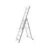 Hymer 700473699 AluPro Black Line Fixed Stabiliser Bar Combination Ladder - 3x12 Rung