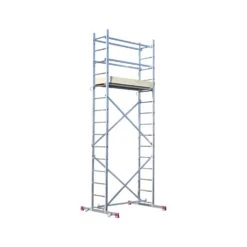 Krause Corda Scaffold Tower 3m Platform Height Aluminium With Anti-Slip Work Platform (916129)