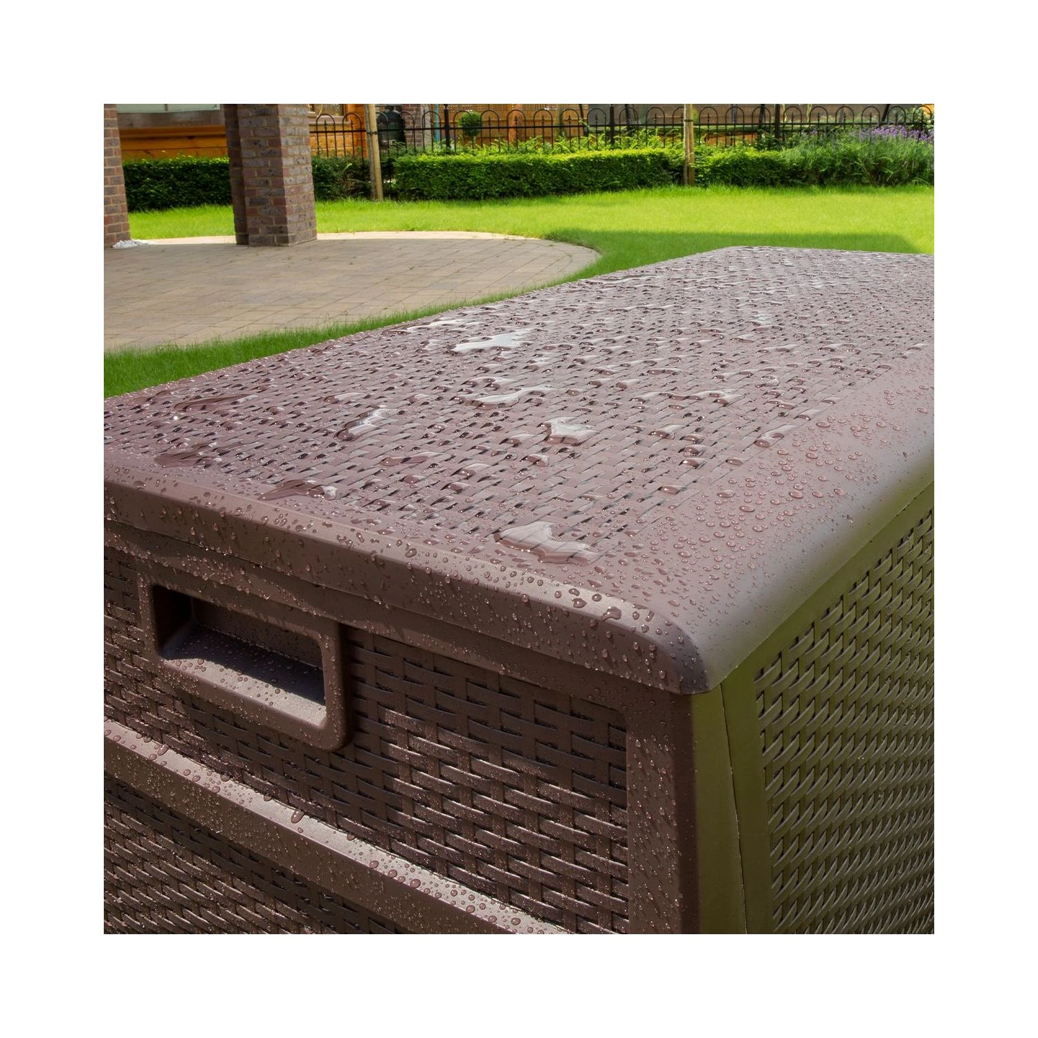 TOUGH MASTER® 460L Large Outdoor Storage Box: Plastic Chest Trunk Cushions Tools Container - Image 8