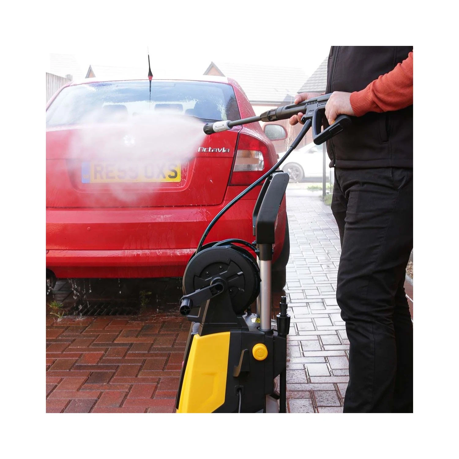 TOUGH MASTER® Pressure Washer Jet Power Patio Cleaner 160bar Lightweight - Image 12