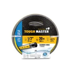 TOUGH MASTER Garden Hose Heavy Duty 3 Layer Flexible Reinforcement UV & Algae Resistant Hose Pipe For Garden, Pressure Washer, Garden Water Features - 30m 100ft