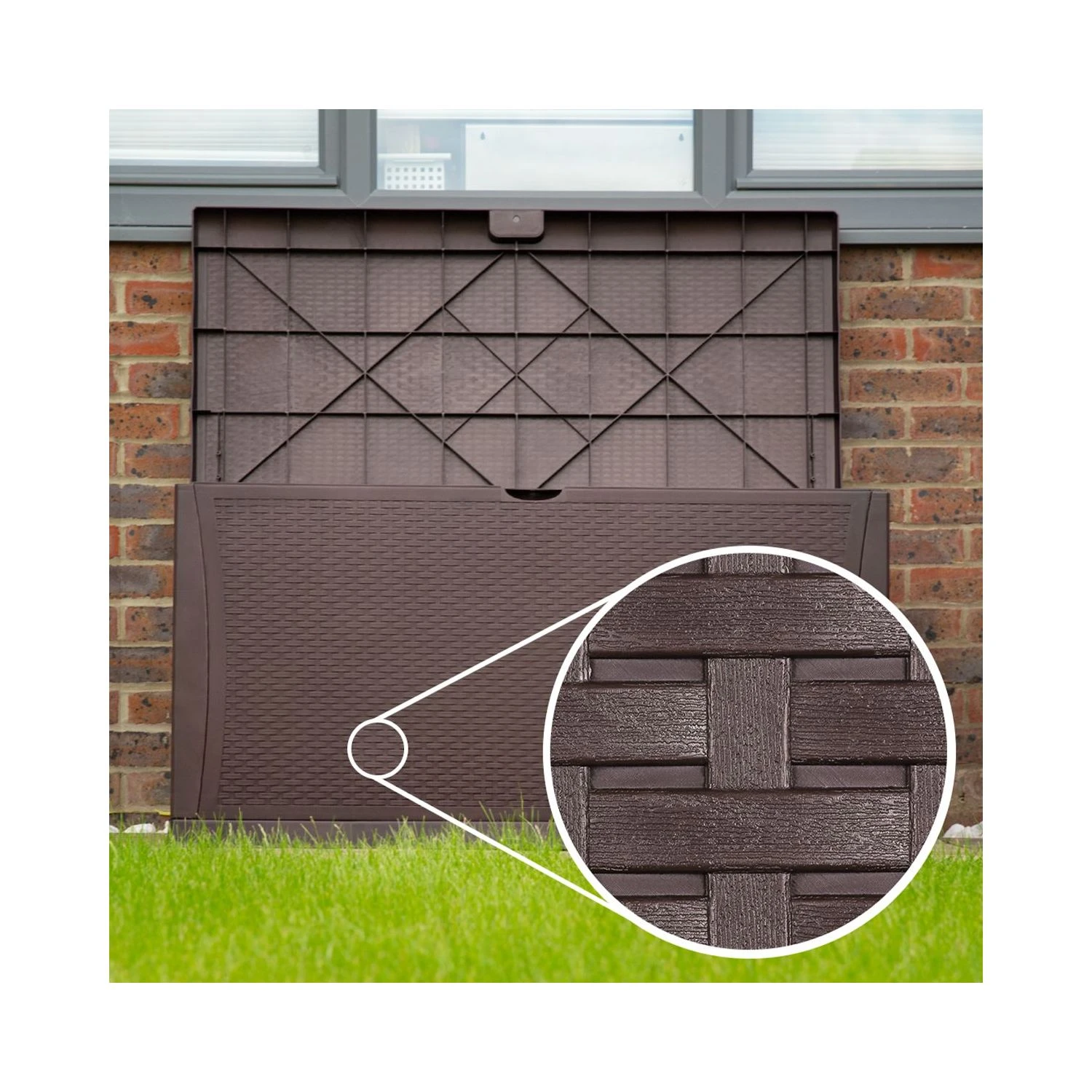 TOUGH MASTER® 460L Large Outdoor Storage Box: Plastic Chest Trunk Cushions Tools Container - Image 4