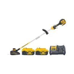 DeWalt DCM561PBS 18V XR Cordless Brushless String Trimmer With Split Shaft + 2 X 5.0Ah Batteries & Charger