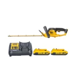 DeWalt DCM563 18V XR Cordless Hedge Trimmer Cutter 550mm With 2 X 2.0Ah Batteries & Charger