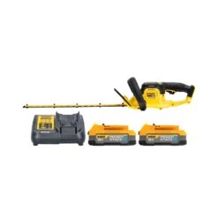 DeWalt DCMHT563 18V XR Cordless 55cm Hedge Trimmer With 2 X 1.7Ah Powerstack Batteries & Charger