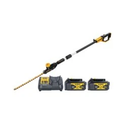 DeWalt DCMPH566 18V XR Cordless 55cm Pole Hedge Trimmer With 2 X 4.0Ah Batteries & Charger