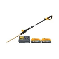 DeWalt DCMPH566 18V XR Cordless 55cm Pole Hedge Trimmer With 2 X 1.7Ah Powerstack Batteries & Charger