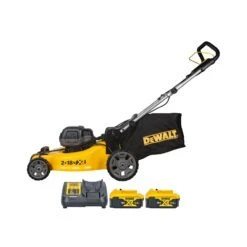 Dewalt DCMW564P2 XR 18V/36V Cordless Brushless 480mm Lawn Mower With 2 X 5.0Ah Batteries & Charger
