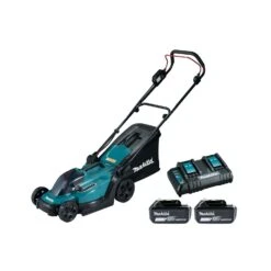 Makita DLM330 18V LXT Cordless 330mm Lawn Mower With 2 X 6.0Ah Batteries & DC18SH Twin Port Charger