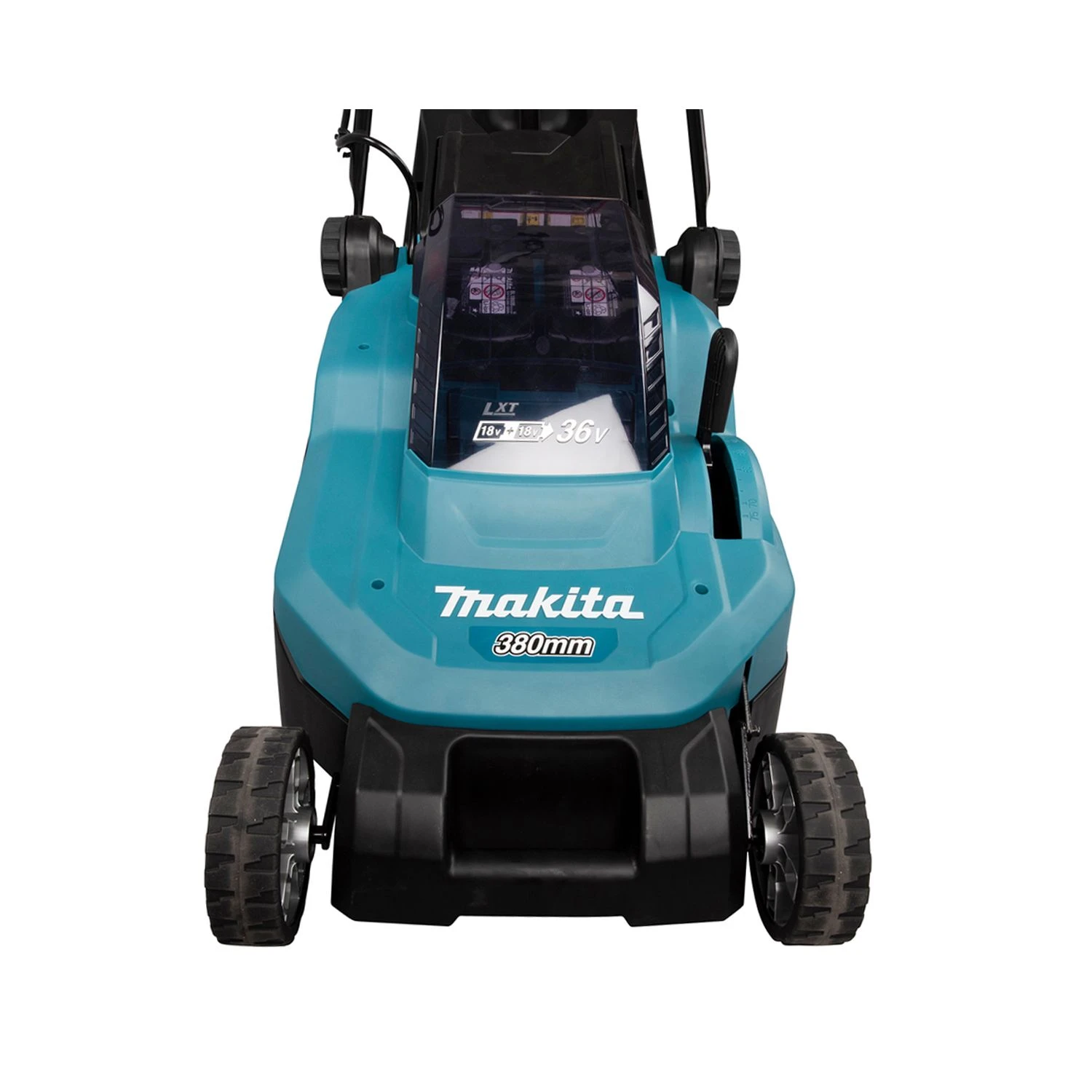 Makita DLM382CT2 18V / 36V LXT Cordless 380mm Lawnmower With 2 X 5.0Ah Batteries & Charger - Image 11