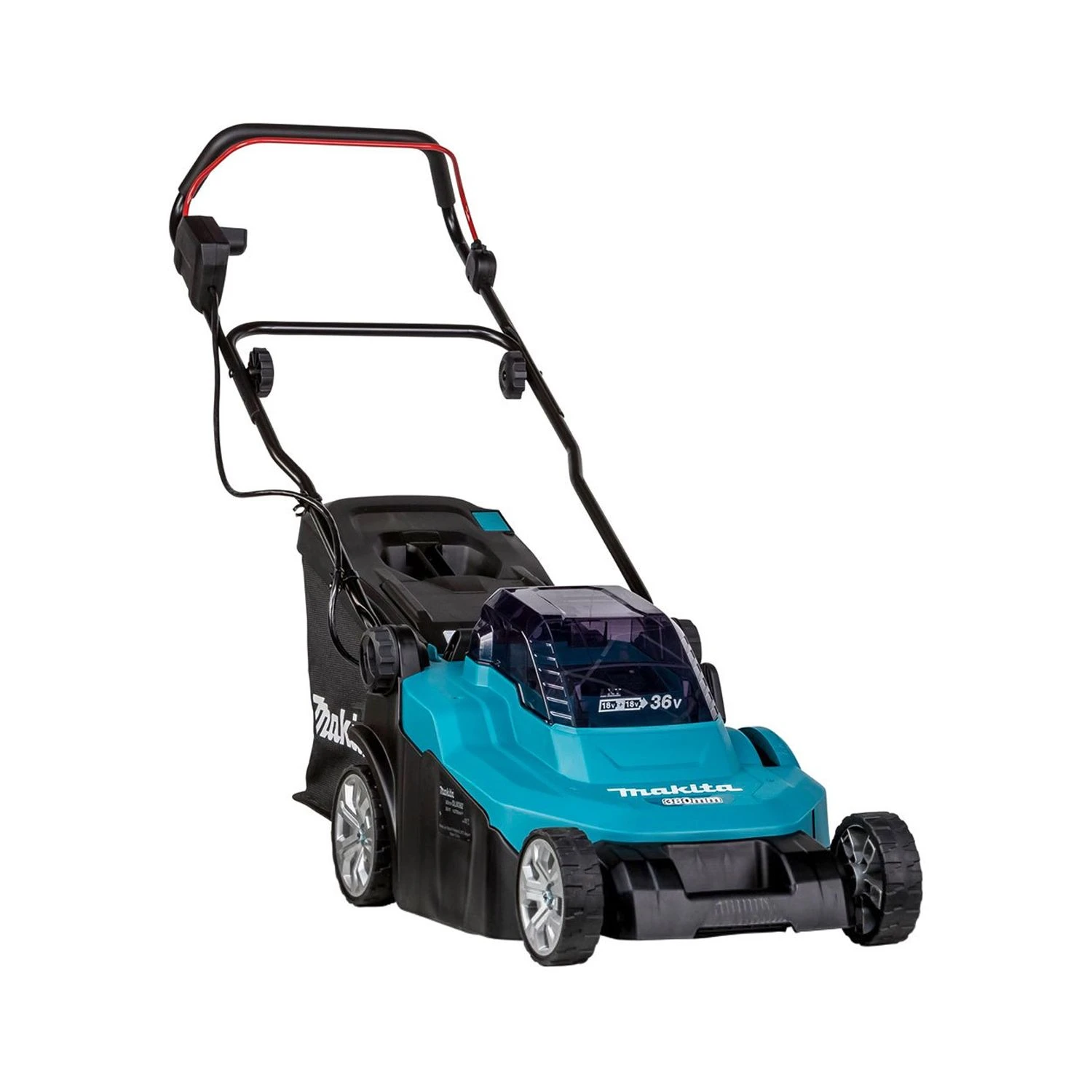 Makita DLM382CT2 18V / 36V LXT Cordless 380mm Lawnmower With 2 X 5.0Ah Batteries & Charger - Image 4
