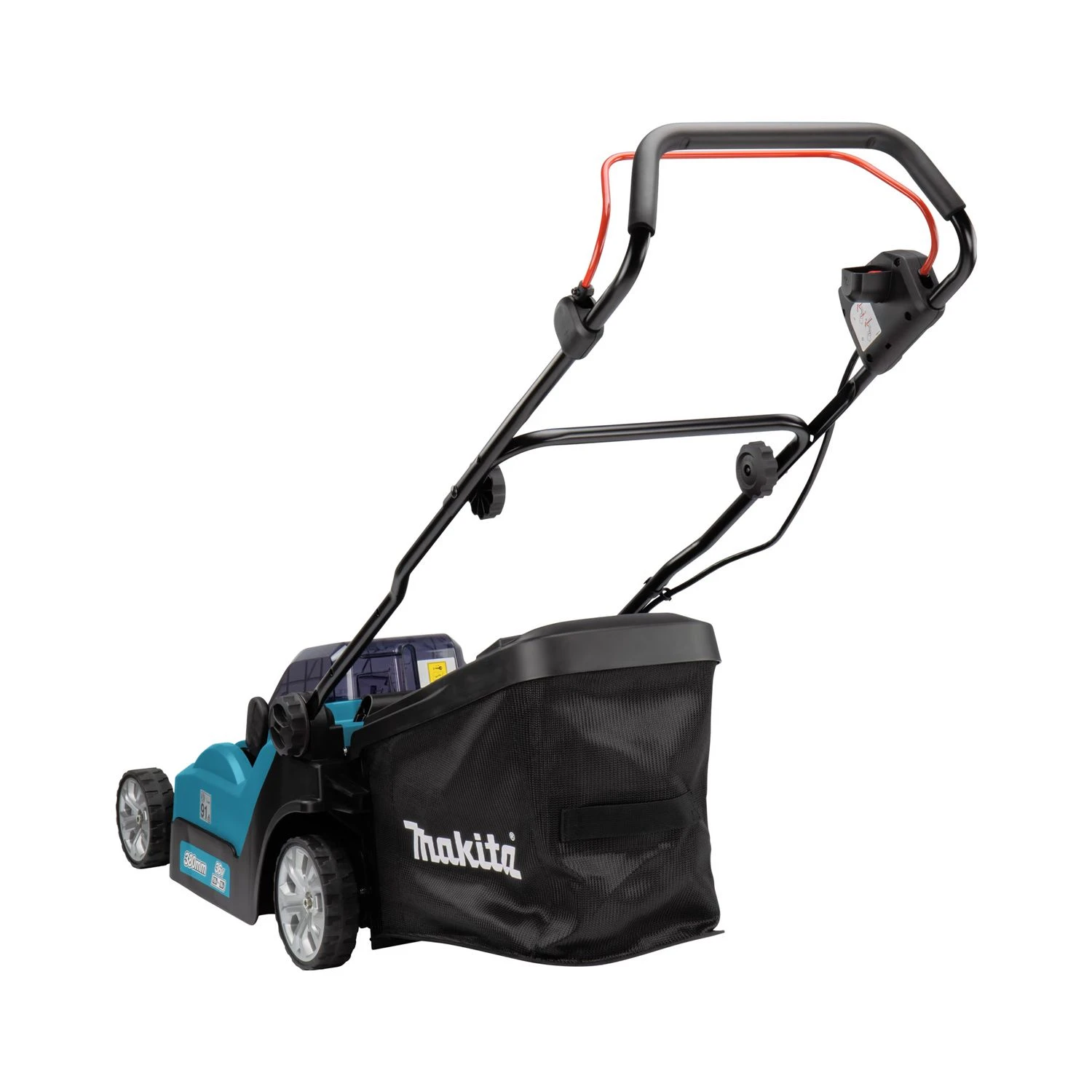 Makita DLM382CT2 18V / 36V LXT Cordless 380mm Lawnmower With 2 X 5.0Ah Batteries & Charger - Image 7