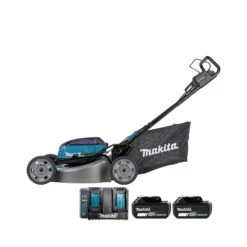 Makita DLM530 18V / 36V LXT Cordless Brushless 53cm Lawn Mower With 2 X 4.0Ah Batteries & DC18SH Twin Port Charger