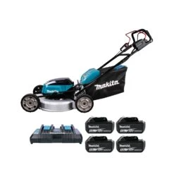 Makita DLM533PT4 18V/36V LXT Cordless Brushless 530mm Lawn Mower With 4 X 5.0Ah Batteries & Charger