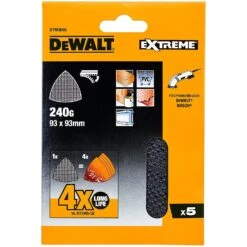 DeWalt DETAIL/MULTI 240 GRIT 5 PACK
