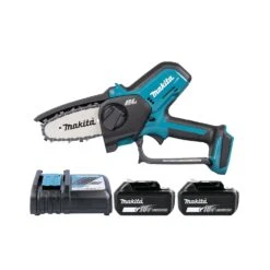 Makita DUC101 18V LXT Cordless Brushless 100mm / 4" Pruning Saw With 2 X 5.0Ah Batteries & Charger
