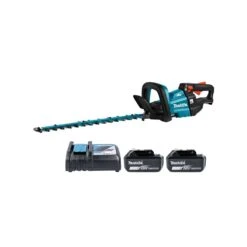 Makita DUH502 18V LXT Cordless Brushless 50cm Hedge Trimmer With 2 X 5.0Ah Batteries & Charger