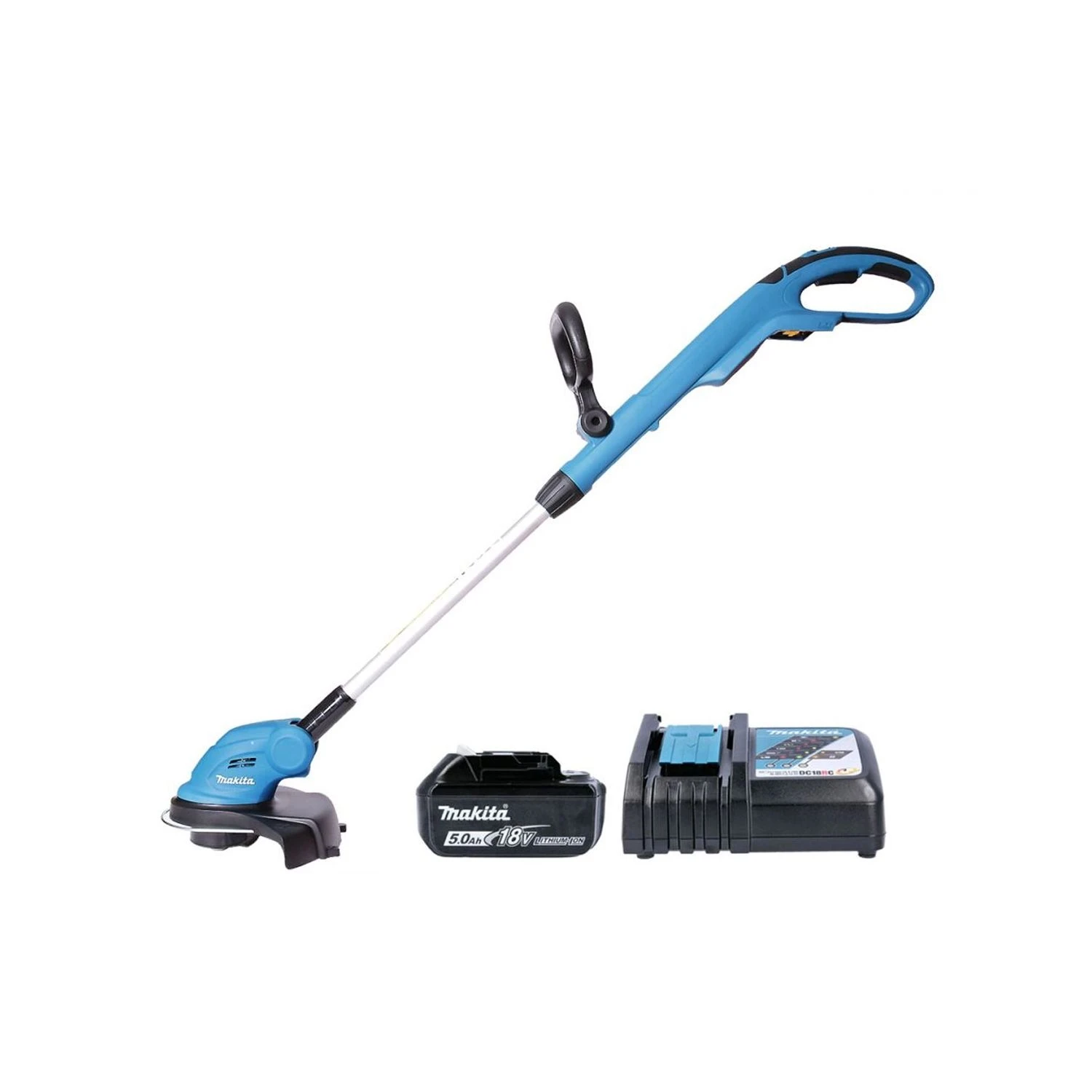 Makita DUR181RT 18V LXT Cordless Grass Line Trimmer With 1 X 5.0Ah Battery & Charger