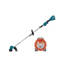 Makita DUR192 18V LXT Cordless Brushless 300mm Loop Handle Line Trimmer With Four-Leaf Nylon Line 2.4mm X 15m