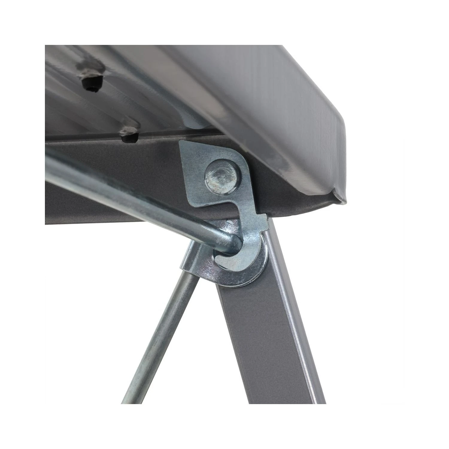 TOUGH MASTER® Steel Step Ladder Folding Step Stool With Handrail & Wide Platform - 2 Steps (TM-SSL2) - Image 5