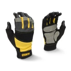 DeWalt DPG213 Fingerless Performance Gloves Colour: Orange/Grey/Black