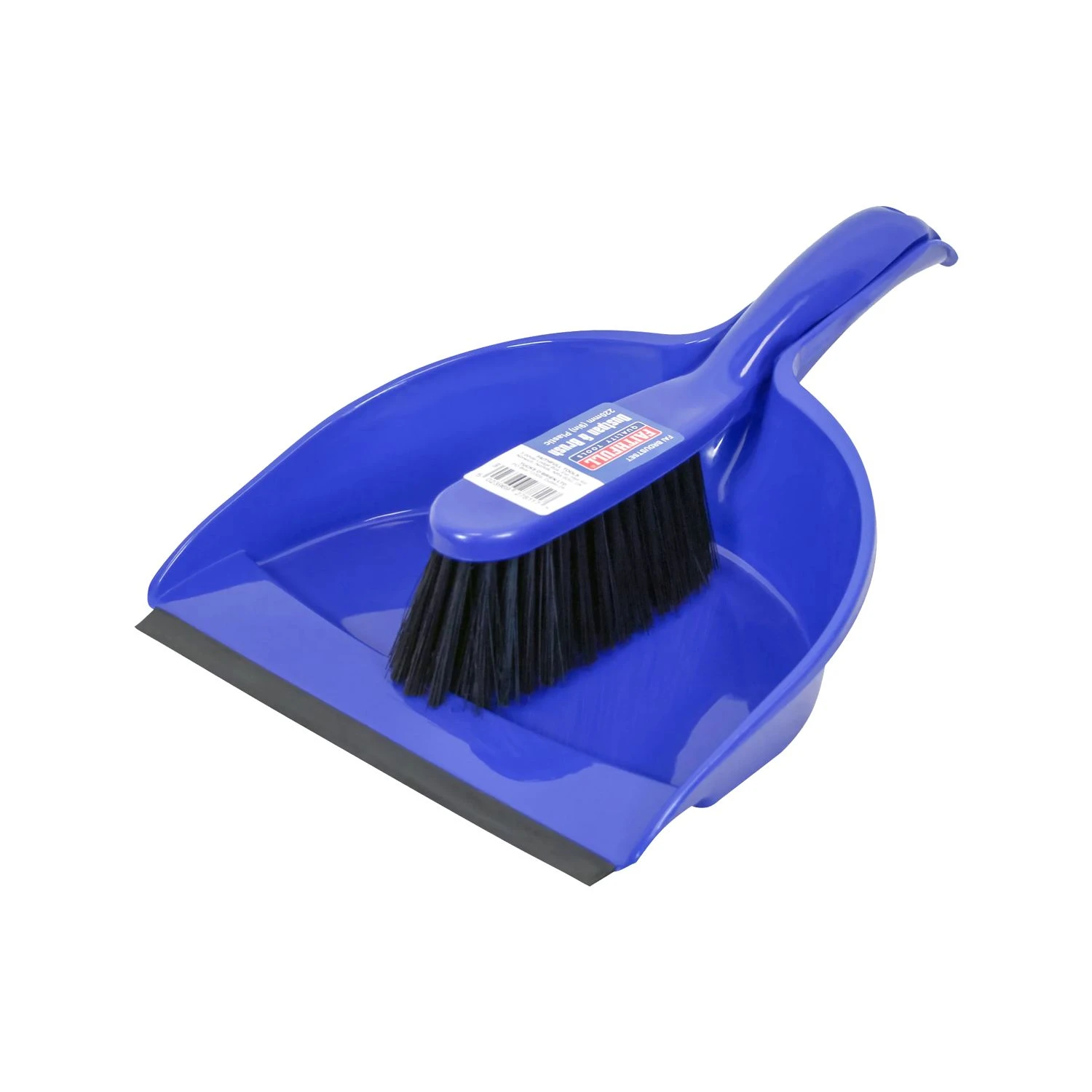 Faithful FAIBRDUSTSET Plastic Dustpan & Brush Set