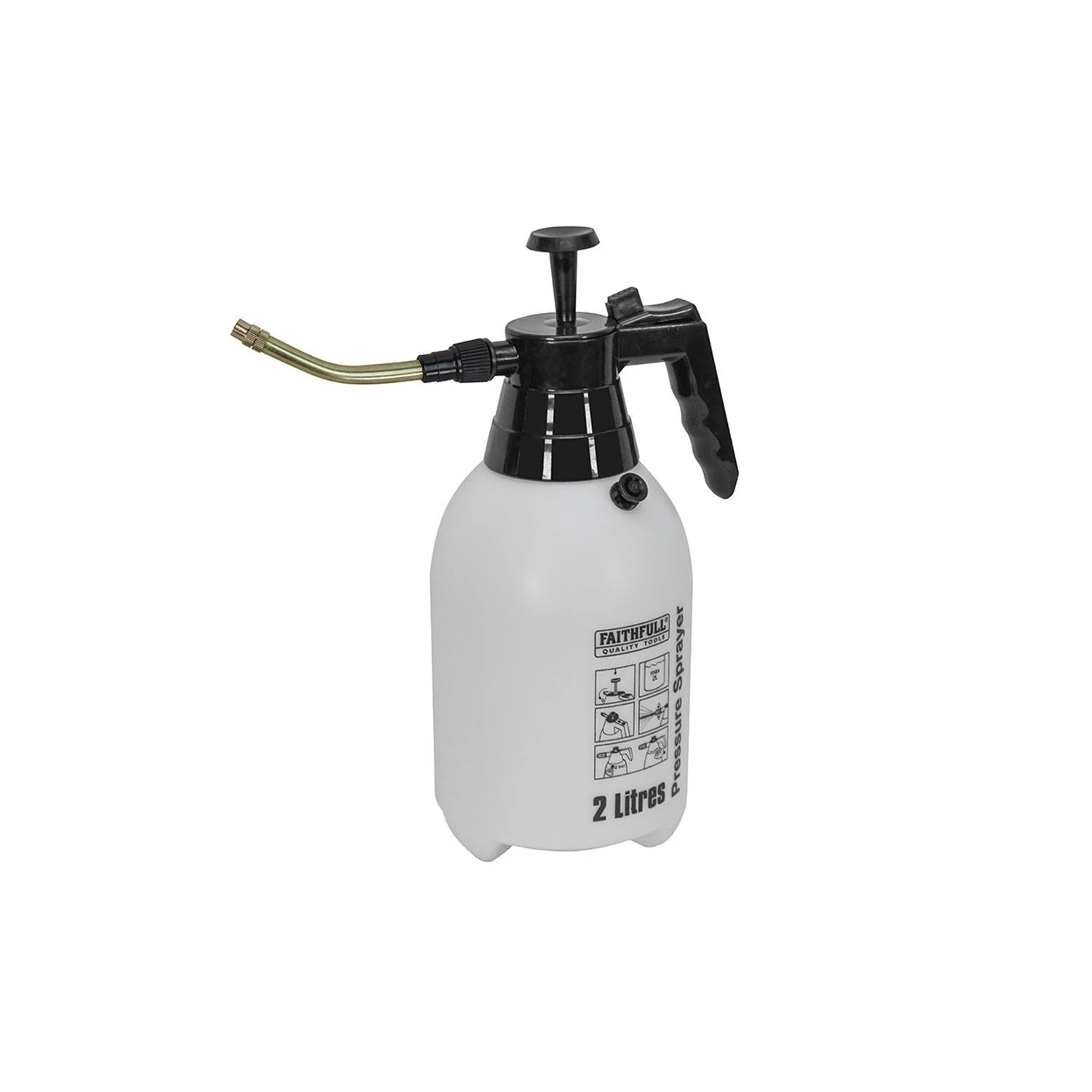 Faithfull FAISPRAY2 Hand Held 2 Litre Pressure Sprayer - Image 2
