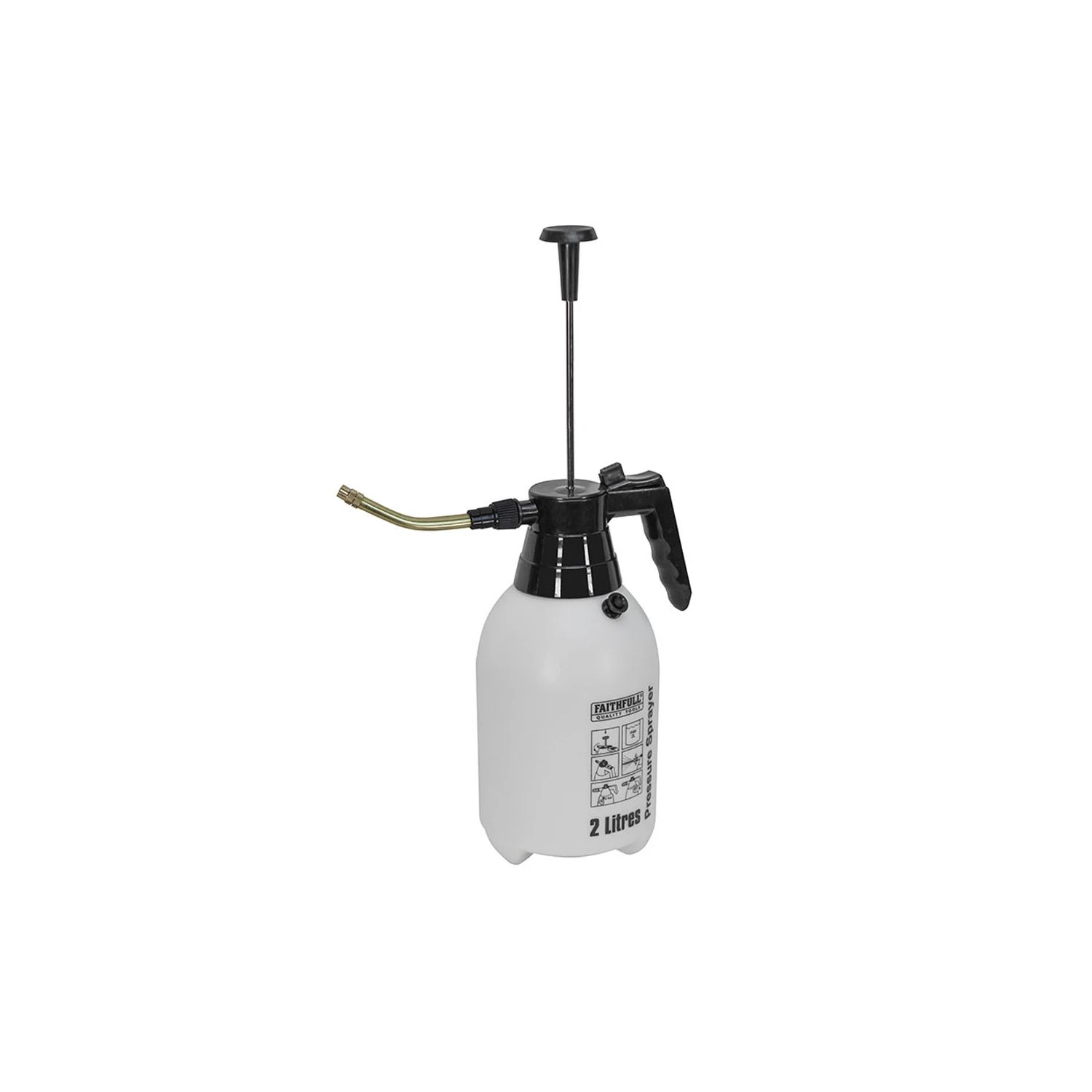 Faithfull FAISPRAY2 Hand Held 2 Litre Pressure Sprayer - Image 3