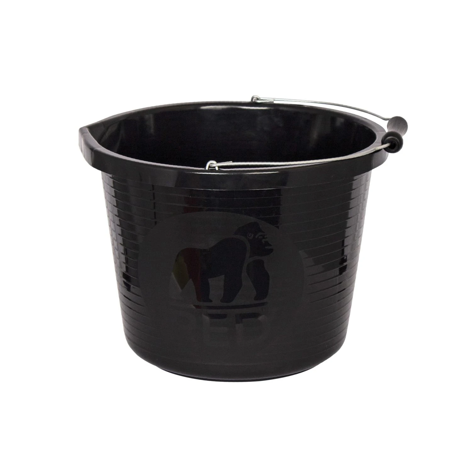 Red Gorilla GORPRMBK 14 Litre (3 Gallon) Premium Bucket - Black
